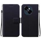 For Tecno Spark Go 1 / Pop 9 Pro Ultra-thin Voltage Magnetic Buckle Leather Phone Case(Black) - 1