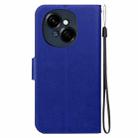 For Tecno Spark Go 1 / Pop 9 Pro Ultra-thin Voltage Magnetic Buckle Leather Phone Case(Blue) - 3