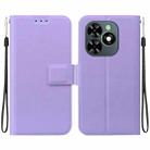 For Tecno Spark Go 2024 / Spark 20 Ultra-thin Voltage Magnetic Buckle Leather Phone Case(Purple) - 1