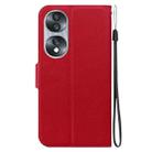 For Honor 70 Ultra-thin Voltage Magnetic Buckle Leather Phone Case(Red) - 3