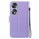 For Honor 70 Ultra-thin Voltage Magnetic Buckle Leather Phone Case(Purple) - 3