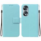 For Honor 70 Ultra-thin Voltage Magnetic Buckle Leather Phone Case(Green) - 1