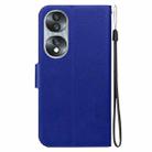 For Honor 70 Ultra-thin Voltage Magnetic Buckle Leather Phone Case(Blue) - 3