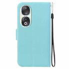 For Honor 90 Ultra-thin Voltage Magnetic Buckle Leather Phone Case(Green) - 3