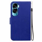 For Honor 90 Lite Ultra-thin Voltage Magnetic Buckle Leather Phone Case(Blue) - 3