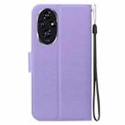 For Honor 200 Ultra-thin Voltage Magnetic Buckle Leather Phone Case(Purple) - 3