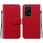 For Honor 200 Lite Global Ultra-thin Voltage Magnetic Buckle Leather Phone Case(Red) - 1