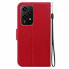 For Honor 200 Lite Global Ultra-thin Voltage Magnetic Buckle Leather Phone Case(Red) - 3