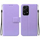 For Honor 200 Lite Global Ultra-thin Voltage Magnetic Buckle Leather Phone Case(Purple) - 1