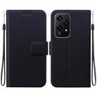 For Honor 200 Lite Global Ultra-thin Voltage Magnetic Buckle Leather Phone Case(Black) - 1