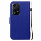 For Honor 200 Lite Global Ultra-thin Voltage Magnetic Buckle Leather Phone Case(Blue) - 3