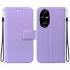 For Honor 200 Pro Ultra-thin Voltage Magnetic Buckle Leather Phone Case(Purple) - 1