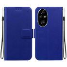 For Honor 200 Pro Ultra-thin Voltage Magnetic Buckle Leather Phone Case(Blue) - 1