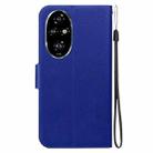 For Honor 200 Pro Ultra-thin Voltage Magnetic Buckle Leather Phone Case(Blue) - 3