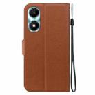 For Honor X5 Plus / Play 40C Ultra-thin Voltage Magnetic Buckle Leather Phone Case(Brown) - 3