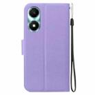 For Honor X5 Plus / Play 40C Ultra-thin Voltage Magnetic Buckle Leather Phone Case(Purple) - 3