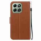 For Honor X6b Ultra-thin Voltage Magnetic Buckle Leather Phone Case(Brown) - 3