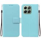 For Honor X6b Ultra-thin Voltage Magnetic Buckle Leather Phone Case(Green) - 1