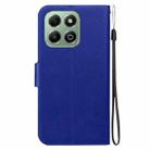 For Honor X6b Ultra-thin Voltage Magnetic Buckle Leather Phone Case(Blue) - 3