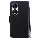 For Honor X7b / Play 50 Plus Ultra-thin Voltage Magnetic Buckle Leather Phone Case(Black) - 3