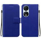 For Honor X7b / Play 50 Plus Ultra-thin Voltage Magnetic Buckle Leather Phone Case(Blue) - 1