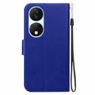 For Honor X7b / Play 50 Plus Ultra-thin Voltage Magnetic Buckle Leather Phone Case(Blue) - 3