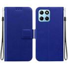 For Honor X8 5G Ultra-thin Voltage Magnetic Buckle Leather Phone Case(Blue) - 1