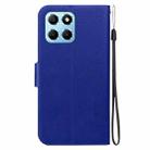 For Honor X8 5G Ultra-thin Voltage Magnetic Buckle Leather Phone Case(Blue) - 3