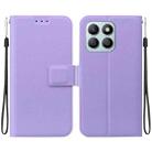 For Honor X8b Ultra-thin Voltage Magnetic Buckle Leather Phone Case(Purple) - 1