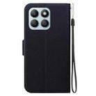 For Honor X8b Ultra-thin Voltage Magnetic Buckle Leather Phone Case(Black) - 3