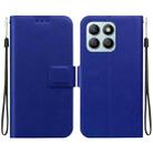 For Honor X8b Ultra-thin Voltage Magnetic Buckle Leather Phone Case(Blue) - 1