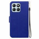 For Honor X8b Ultra-thin Voltage Magnetic Buckle Leather Phone Case(Blue) - 3