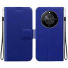 For Honor X9b / Magic6 Lite Ultra-thin Voltage Magnetic Buckle Leather Phone Case(Blue) - 1