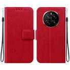 For Honor Magic7 Ultra-thin Voltage Magnetic Buckle Leather Phone Case(Red) - 1