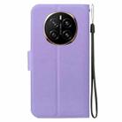 For Honor Magic7 Ultra-thin Voltage Magnetic Buckle Leather Phone Case(Purple) - 3