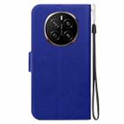 For Honor Magic7 Ultra-thin Voltage Magnetic Buckle Leather Phone Case(Blue) - 3