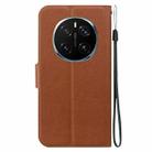 For Honor Magic7 Pro Ultra-thin Voltage Magnetic Buckle Leather Phone Case(Brown) - 3