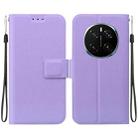 For Honor Magic7 Pro Ultra-thin Voltage Magnetic Buckle Leather Phone Case(Purple) - 1