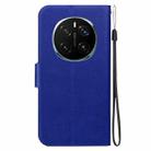 For Honor Magic7 Pro Ultra-thin Voltage Magnetic Buckle Leather Phone Case(Blue) - 3