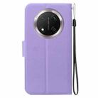 For Honor X9c Ultra-thin Voltage Magnetic Buckle Leather Phone Case(Purple) - 3