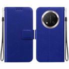 For Honor X9c Ultra-thin Voltage Magnetic Buckle Leather Phone Case(Blue) - 1