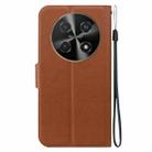 For Huawei nova 12i 4G Global Ultra-thin Voltage Magnetic Buckle Leather Phone Case(Brown) - 3