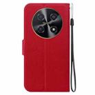 For Huawei nova 12i 4G Global Ultra-thin Voltage Magnetic Buckle Leather Phone Case(Red) - 3