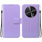 For Huawei nova 12i 4G Global Ultra-thin Voltage Magnetic Buckle Leather Phone Case(Purple) - 1