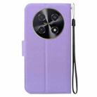 For Huawei nova 12i 4G Global Ultra-thin Voltage Magnetic Buckle Leather Phone Case(Purple) - 3