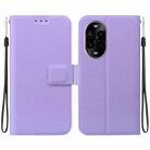 For Huawei nova 13 Pro Ultra-thin Voltage Magnetic Buckle Leather Phone Case(Purple) - 1