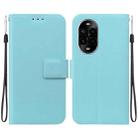 For Huawei nova 13 Pro Ultra-thin Voltage Magnetic Buckle Leather Phone Case(Green) - 1