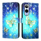 For Cricket Icon 6 3D Painting Horizontal Flip Leather Phone Case(Golden Butterfly) - 2