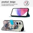 For Cricket Icon 6 3D Painting Horizontal Flip Leather Phone Case(Grey Owl) - 3