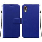 For Samsung Galaxy XCover7 Ultra-thin Voltage Magnetic Buckle Leather Phone Case(Blue) - 1